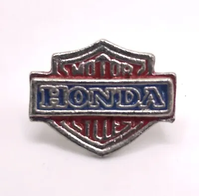 $6.99 • Buy Vintage 1970s Honda Motor Cycles Metal Silver Biker Rider Vest Lapel Hat Pin Tac