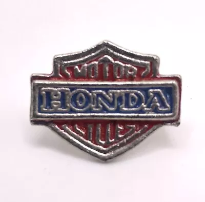 $6.99 • Buy Vintage 1970s Honda Motor Cycles Metal Silver Biker Rider Vest Lapel Hat Pin Tac