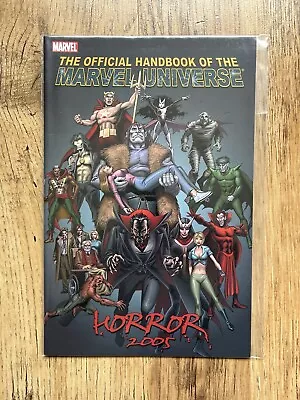 Official Handbook Of The Marvel Universe Horror 2005 FN+ 6.5 Stock Image • £19.95