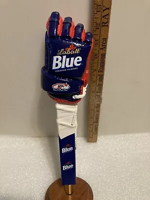 LABATT BLUE HOCKEY GLOVE TEAM USA Draft Beer Tap Handle. USA/CANADA • $115