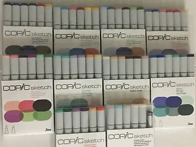 COPIC Sketch Markers ~ Assorted Color Series Of 6 Markers ~ Dual - Tipped ~ NEW  • $16.95