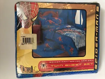 Dan River 2004 Spiderman 2 Twin Sheet Set NEW In Package Spider-Man 2 Bedding • $20