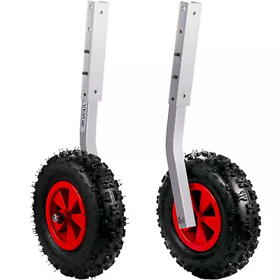 £65.40 • Buy VEVOR 500lbs Launching Wheels Folding Dinghy Wheel &Bracket For Inflatable Boat
