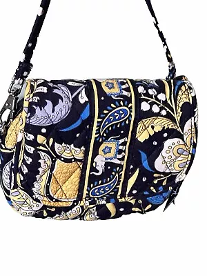 Vera Bradley Ellie Blue Lizzy Crossbody Bag Purse Convertible 5X5x1 Removable St • $10.50