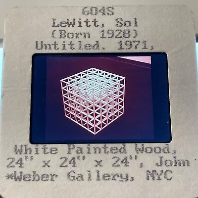 Sol Lewitt “Untitled 1971” Minimalism 35mm Art Slide • $15.95