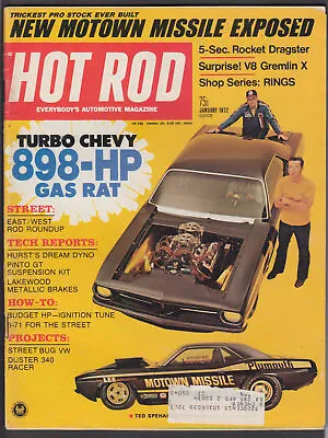 $9.99 • Buy HOT ROD Turbo Chevy 898-HP V8 Grenlin X Hurst Dyno Pinto GT Street Bug VW 1 1972