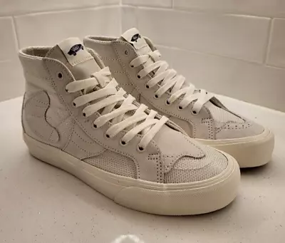 Vans Vault Sk8 High WP VR3 LX Mesh And Suede Marshmallow Mens Size 9 ANIMAL • $87