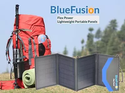 BlueFusion Folding Solar Panel 50W/100W/120W 12V/24V Lithium Battery Charger • £178.20