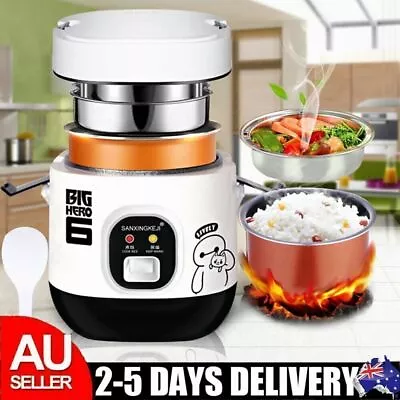 Electric Rice Cooker 1.2L Portable Mini Small Rice Cook 3 Cups For 1-2 Person • $32.49