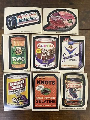 70's WACKY PACKAGES  Lot Of 8-  Vintage Stickers *RARE* Lot #6 • $10.99