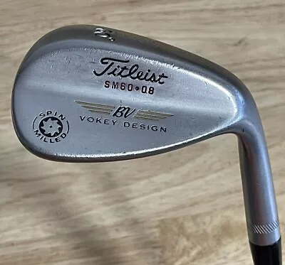 Titleist BV Vokey Design Spin Milled SM60-08 Lob Wedge Golf Club 60 Degree • $28