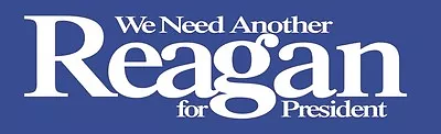 Ronald Reagan Bumper Sticker Presidential Election • $3