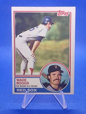 🔵 1983 Topps WADE BOGGS Rookie RC #498 Boston Red Sox Excellent Cond 🍺🍺🍺🍺🍺 • $0.99