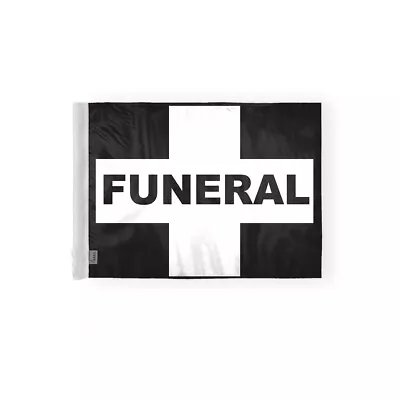 6x9 Inch Memorial Service Funeral Motorcycle Flag For 3/8 Mount Pole 2-Sided • $19.99