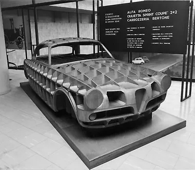 Alfa Romeo Giulietta Sprint  Bertone  1954 Clay Mockup 8 X 10  Photograph • $8.25