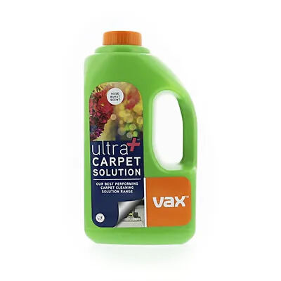 Vax Ultra+ Carpet Cleaning Solution Rose Scent Shampoo 1.5L 1-9-137771 • £14.99