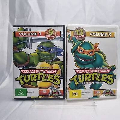 Teenage Mutant Ninja Turtles : Vol 8 & 1 (DVD 2006) Rare Volume 8! Cartoon • $15.99