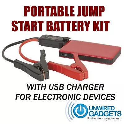 NEW Portable Phone Charger And 12v Car Battery Jump Starter Kit In One  Camping • $120