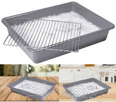 £14.79 • Buy 55cm Oven Rack & Grill Baking Soaking Cleaning Tray Cutlery Dishwasher Kitchen