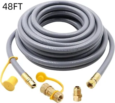 48 Feet 1/2-Inch Natural Gas Hose With Quick Connect Fitting NEW • $101