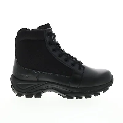 Bates Fuse Mid Side Zip E06506 Mens Black Leather Lace Up Tactical Boots • $57.99