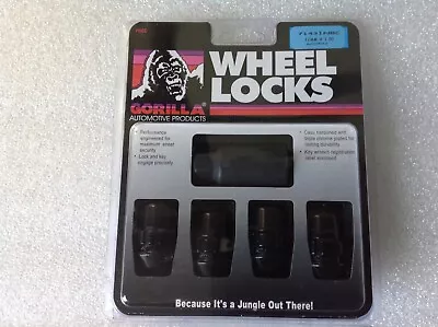 Gorilla Black Acorn Bulge Lug Nut Wheel Locks 12x1.50 Corvette C4 C5 C6 C7 • $23.73