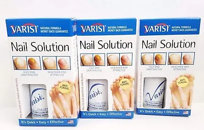 3 PACK Varisi Nail Solution For Nail Kill Fungus Treatment 0.5 Oz • $22.50