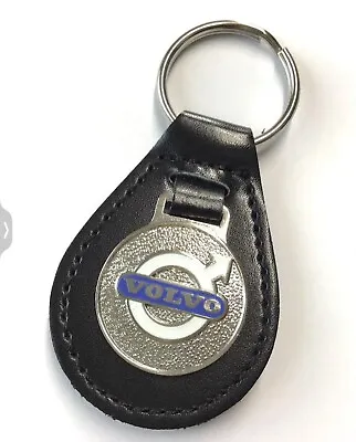 Volvo Keyring Brand New Vitreous Enamel & Leather • $8.62