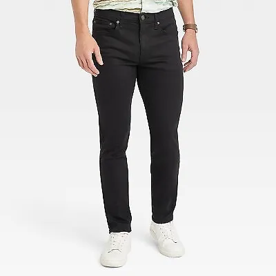 Men's Skinny Fit Jeans - Goodfellow & Co Black 38x32 • $18.79