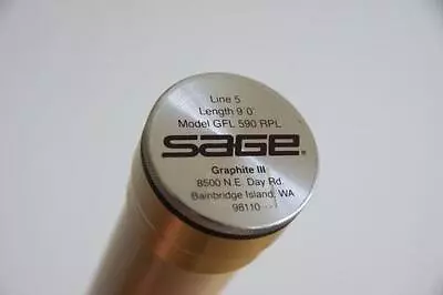 SAGE GraphiteⅢ GFL590 RPL 9FT #5 LINE 2 Pieces Fly Rod CASE • $378