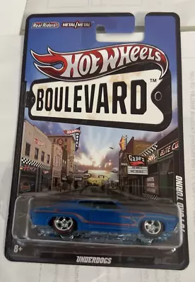 2011 Hot Wheels Boulevard Blue '70 Ford Torino Real/Riders Underdogs Metal • $19.95