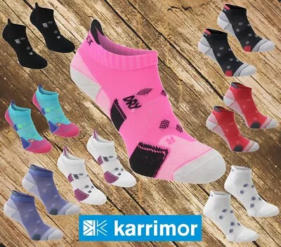 2 Pack Ladies Women's Karrimor Sports Moisture Wicking Running Socks Size 4-8 • £10.25
