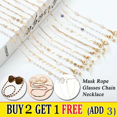 $2.41 • Buy Eye Glasses Sunglasses Spectacles Chain Holder Neck Rope Cord Lanyard Necklace