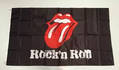 Rolling Stones Rock N Roll Flag Banner Tongue Concert Music Man Cave Memorabilia • $39.90