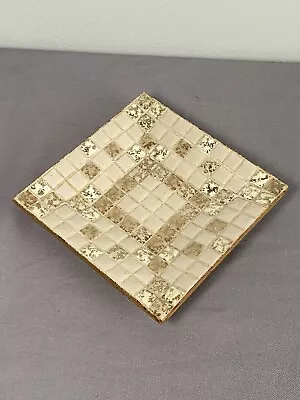 Vintage Mosaic Tile Mid-Century Square 5” Ashtray/Trinket Tray/Ring Dish MCM • $7.99