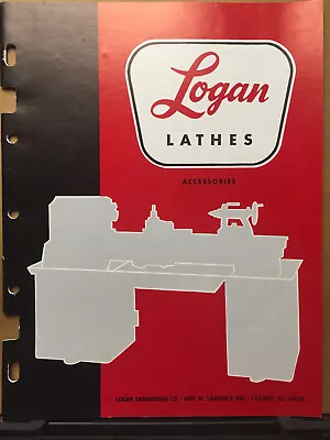 Vtg Logan Engineering Co Catalog Lathes 1968 Machine Tool Chucks Collets Book • $15.98