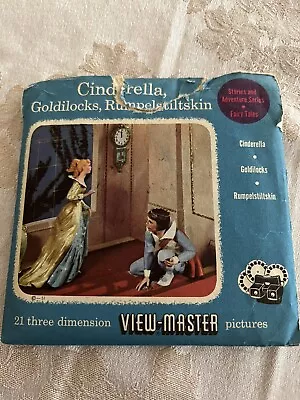 View Master Cinderella Goldilocks Rumpelstill 3 Reel Packet/books FT5 6 & FT13 • $8