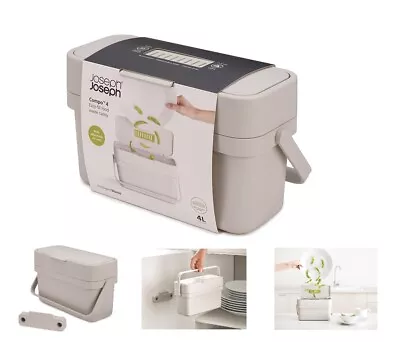 $61 • Buy Joseph Joseph Compo 4 Easy-fill Food Waste Caddy Compost Kitchen