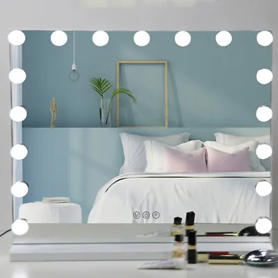 60x50cm Hollywood Makeup Mirror With Lights 17 Dimmable LED Bulbs Vanity Mirror • £67.75