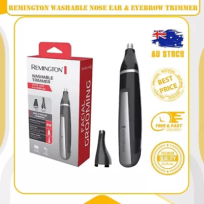 Remington Washable Nose Ear & Eyebrow Trimmer Groomer Black FREE SHIPPING AU • $19.55