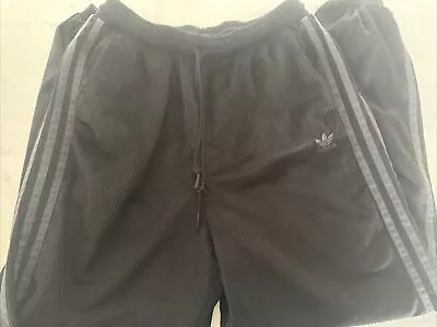 Adidas Originals Women's Jogger Soft Velour Striped Pants - Size 12 • $25.49