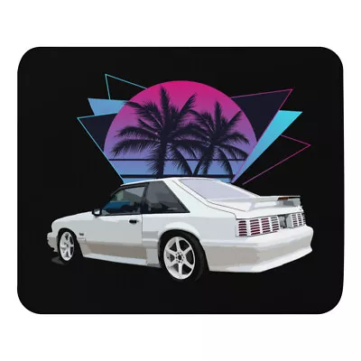 80s 90s Vaporwave Mustang Foxbody 5.0 GT Mouse Pad • $21.69