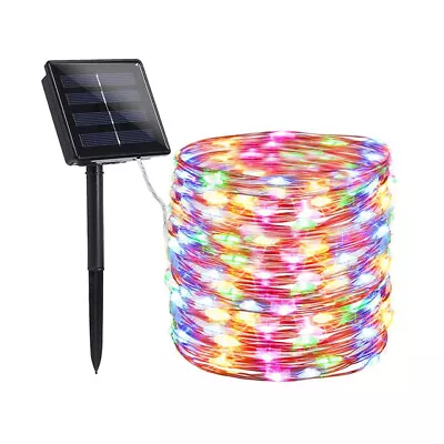 39ft 100LED Solar Rope Tube String Fairy Lights Strip Outdoor Garden Waterproof • $7.51