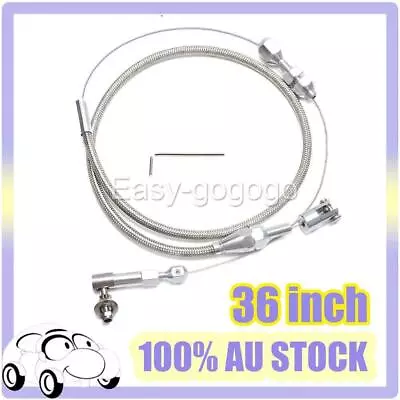 36inch Car Universal Throttle Cable Stainless Steel Accelerator Housing Rod OZ • $27.39