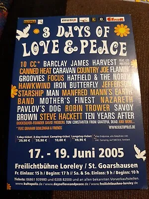 £5 • Buy Hawkwind Loreley A6 Flyer, 3 Days Of Love And Peace 2005. Rare