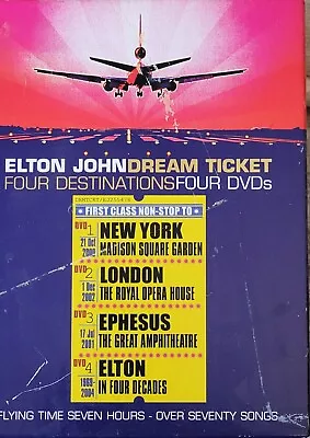 Elton John Dream Ticket Live 4 DVD Box Set With Booklet • $6