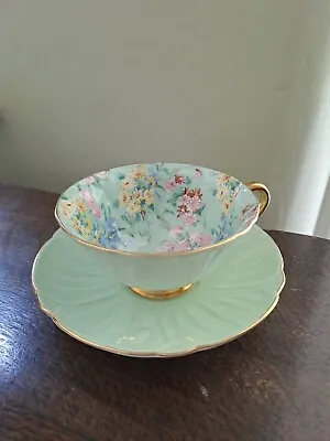 £110 • Buy Rare Shelley Oleander Cup And Saucer In Melody Chintz Pattern