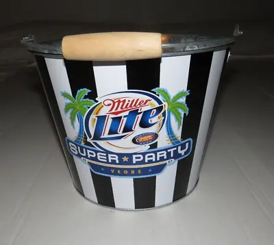 Miller Lite 2007 Super Party Las Vegas Metal Beer Ice Bucket Bar Pub Man Cave • $29.99
