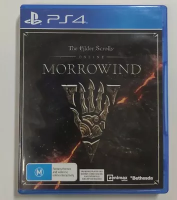 The Elder Scrolls Online Morrowind Playstation 4 PS4 PAL With Code VGCond • $18.36