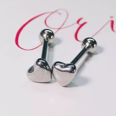 Metal Love Heart Tongue Nails Piercing Body Studs Piercing Pin Jewe.FM • $1.31